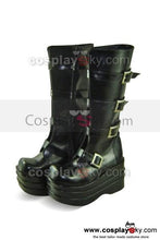 Laden Sie das Bild in den Galerie-Viewer, Punk &amp; Gothic Stiefel Schuhe Schwarz 10cm Hochhackige