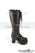 Laden Sie das Bild in den Galerie-Viewer, Punk &amp; Gothic Coffee Stiefel Schuhe 7.5cm Maßgeschneiderte