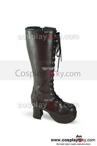 Punk & Gothic Coffee Stiefel Schuhe 7.5cm Maßgeschneiderte