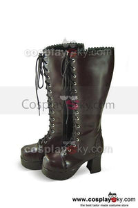 Punk & Gothic Coffee Stiefel Schuhe 7.5cm Maßgeschneiderte
