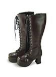 Punk & Gothic Coffee Stiefel Schuhe 7.5cm Maßgeschneiderte