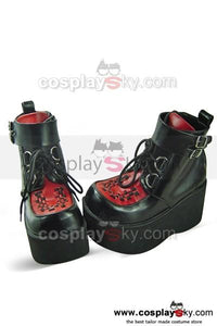 Punk & Gothic heavy bottom Stiefel Schuhe 8cm Hochhackige