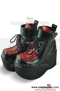 Punk & Gothic heavy bottom Stiefel Schuhe 8cm Hochhackige