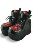 Punk & Gothic heavy bottom Stiefel Schuhe 8cm Hochhackige