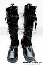 Laden Sie das Bild in den Galerie-Viewer, Punk Schnalle Schwarz heavy-bottomed Stiefel Maßgeschneiderte Cosplay Schuhe