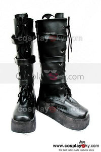 Punk Schnalle Schwarz heavy-bottomed Stiefel Maßgeschneiderte Cosplay Schuhe