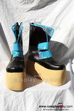 Laden Sie das Bild in den Galerie-Viewer, Punk Heavy-Bottomed Blau und Schwarz Stiefel Cosplay Schuhe