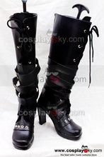 Laden Sie das Bild in den Galerie-Viewer, Punk Queen Schwarz Stiefel Schuhe Hochhackige Maßgeschneiderte Cosplay