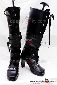 Punk Queen Schwarz Stiefel Schuhe Hochhackige Maßgeschneiderte Cosplay