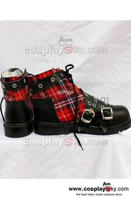Punk Rot Plaid Klassischen Stiefel B Version Maßgeschneiderte