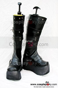 Punk Rock high-heeled heavy-bottomed Schwarz Stiefel
