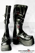 Laden Sie das Bild in den Galerie-Viewer, Punk Rock high-heeled heavy-bottomed Schwarz Stiefel