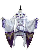 Laden Sie das Bild in den Galerie-Viewer, Re Zero Life in a Different World from Zero kara Hajimeru Isekai Seikatsu Emilia Outfit Cosplay Kostüm