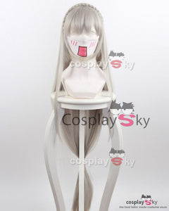 Re:Zero Life in a Different World from Zero Emilia Perücke Cosplay Perücke