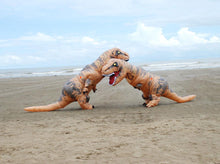 Laden Sie das Bild in den Galerie-Viewer, Aufblasbare Dinosaurier Kostüm Erwachsene T-Rex Jurassic Welt Cosplay Kostüm