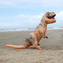 Laden Sie das Bild in den Galerie-Viewer, Aufblasbare Dinosaurier Kostüm Erwachsene T-Rex Jurassic Welt Cosplay Kostüm