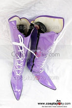 Laden Sie das Bild in den Galerie-Viewer, Sailor Moon Tomoe Hotaru Cosplay Stiefel Schuhe Lila