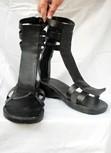 Sarah Schwarz Hohlen Sandalen Maßgeschneiderte