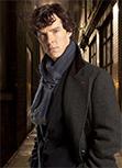 Sherlock Holmes Navy Blau Wolle Halstuch