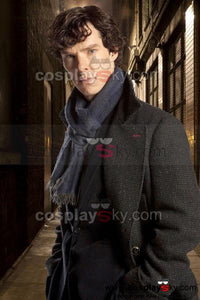Sherlock Holmes Navy Blau Wolle Halstuch