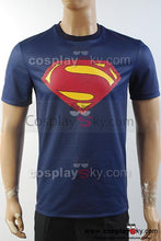Laden Sie das Bild in den Galerie-Viewer, Superman Man of Steel Superman Blue T-Shirt New