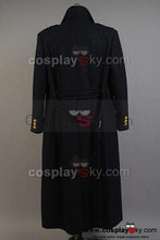 Laden Sie das Bild in den Galerie-Viewer, Torchwood Doktor Kapitän Jack Harkness Wollen Trenchcoat Lang Mantel Dunkelblaue Version