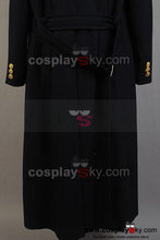 Laden Sie das Bild in den Galerie-Viewer, Torchwood Doktor Kapitän Jack Harkness Wollen Trenchcoat Lang Mantel Dunkelblaue Version