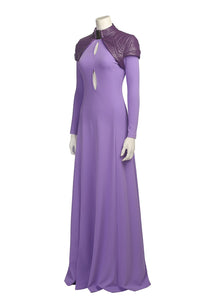 Fernsehen Inhumans Medusalith Amaquelin Medusa Kleid Lila Cosplay Kostüm
