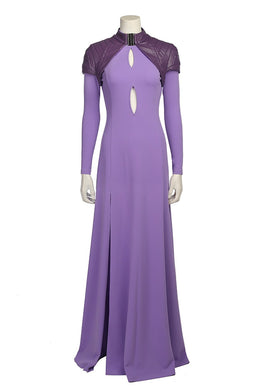 Fernsehen Inhumans Medusalith Amaquelin Medusa Kleid Lila Cosplay Kostüm