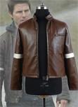 War of the Worlds Tom Cruise Brown Pleather Jacke